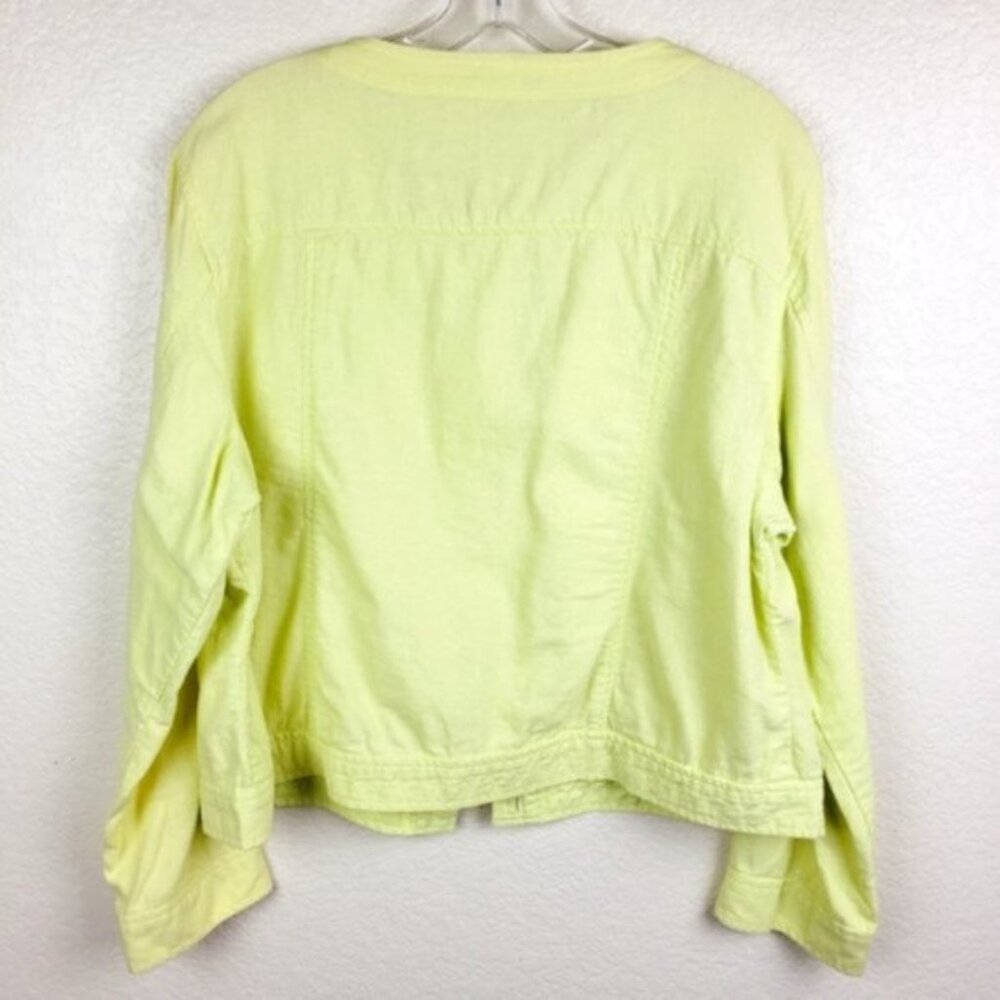 Pendleton Linen Blend Lightweight Jacket Lemon Ye… - image 3